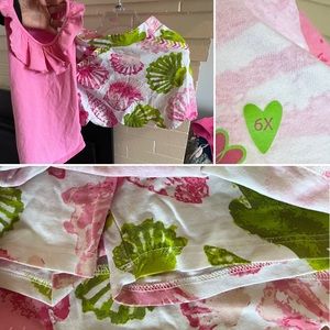 Girls skort and tank set size 6